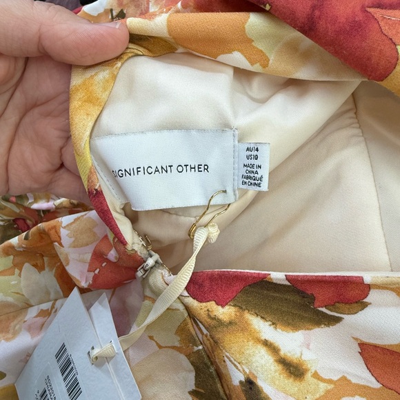 Significant Other Chiara Dress - Watercolor‎ Floral Open Back Dress Size 10 - Picture 7 of 14